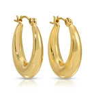 Wide Round Latch Huggies - Splendid Iris