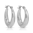 Wide Round Latch Huggies - Splendid Iris