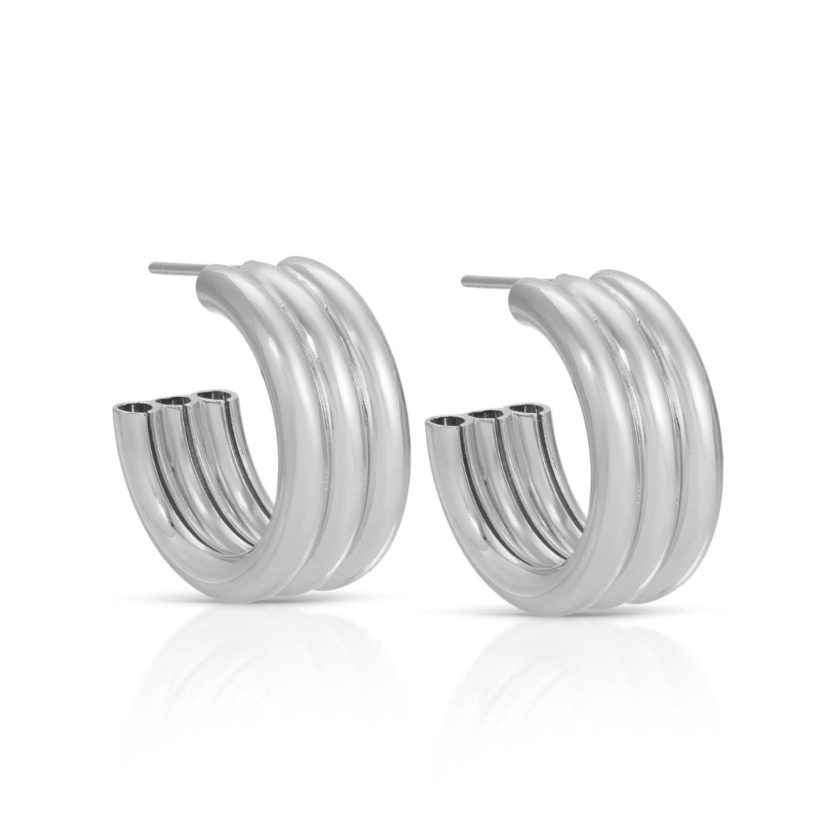Triple Hoop Earrings - Splendid Iris