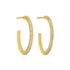 Pave Hoops - Splendid Iris
