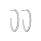 Pave Hoops - Splendid Iris