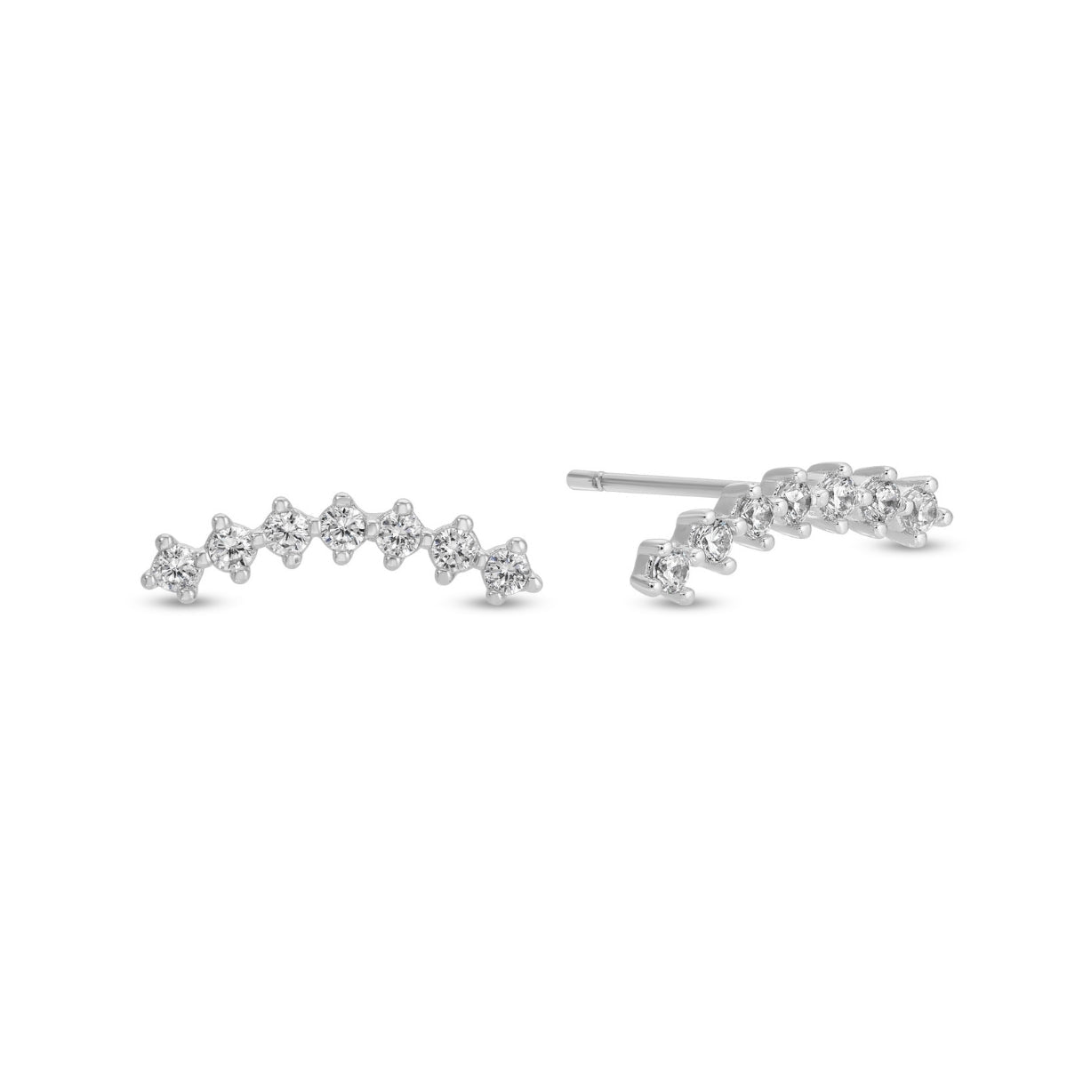 Glitz Crawler Stud Earrings - Splendid Iris