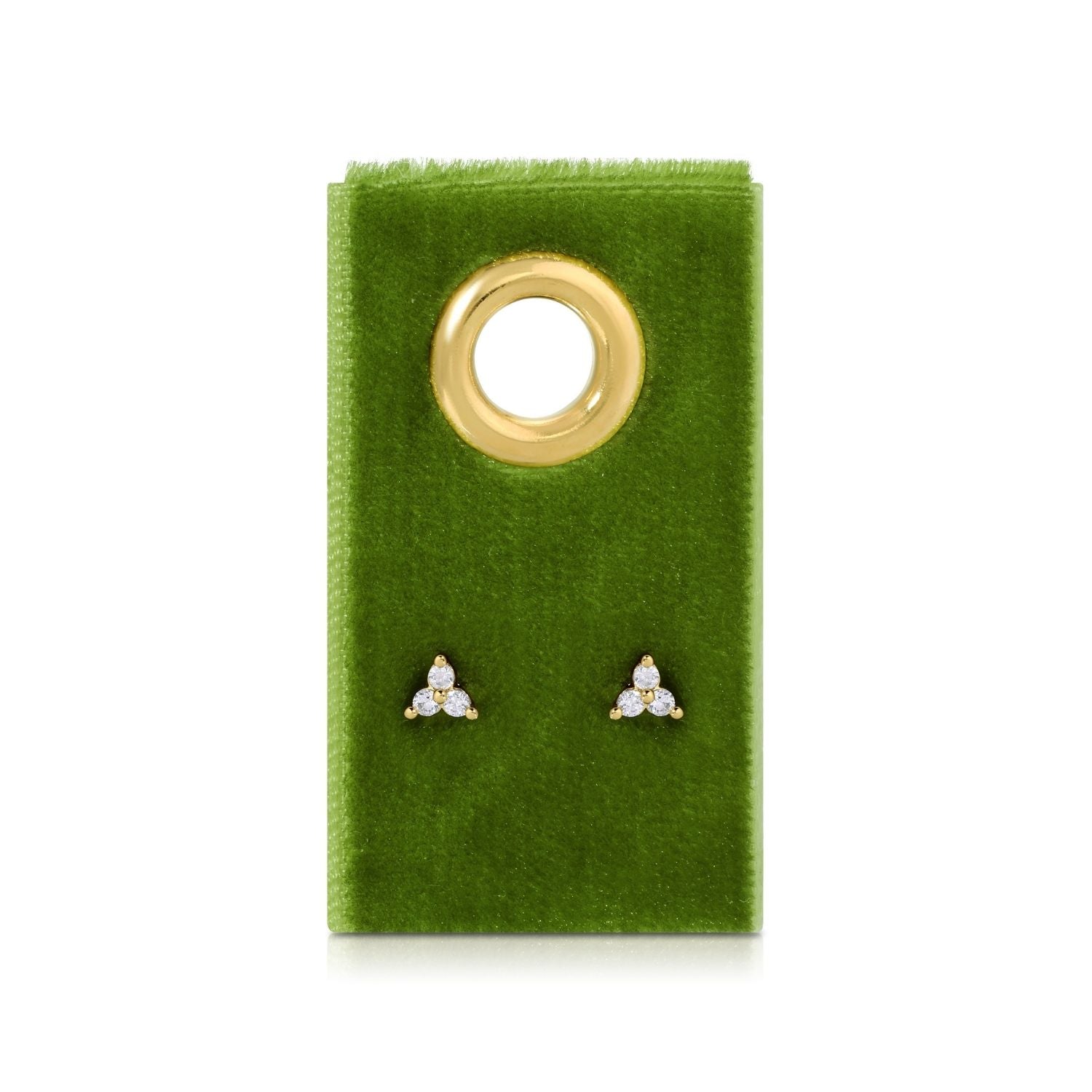 Triple Cluster Studs on Velvet Tag - Splendid Iris