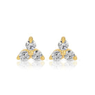 Triple Cluster Studs on Velvet Tag - Splendid Iris