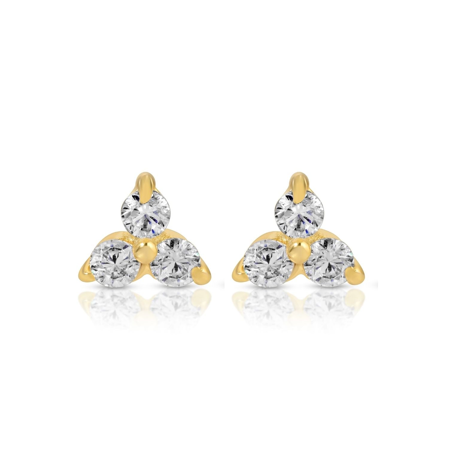 Triple Cluster Studs on Velvet Tag - Splendid Iris