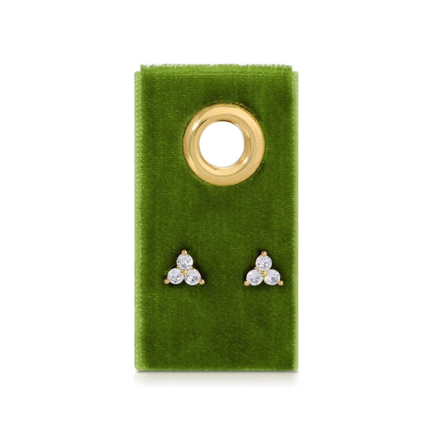 Triple Cluster Studs on Velvet Tag - Splendid Iris