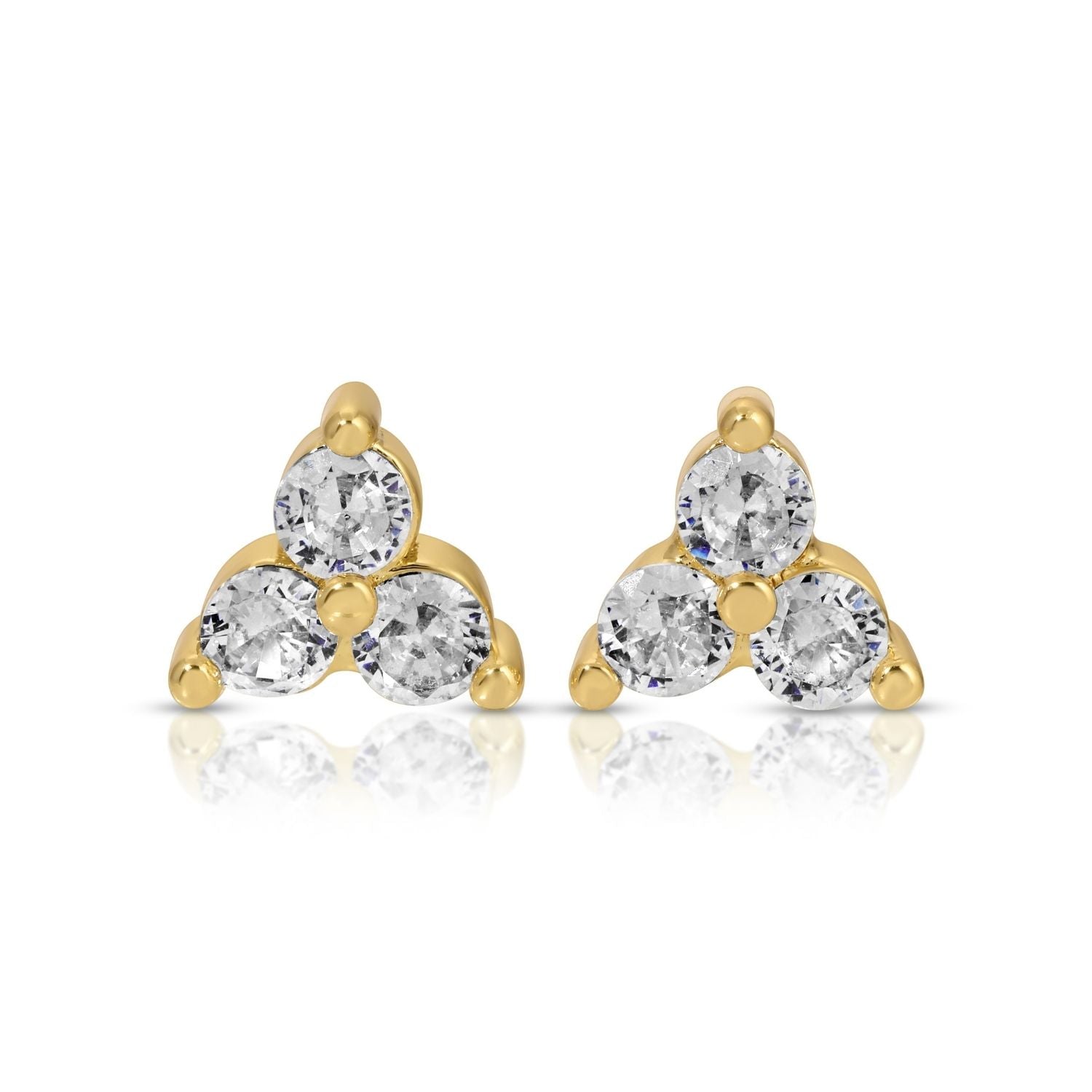 Triple Cluster Studs on Velvet Tag - Splendid Iris
