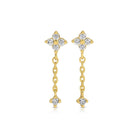 Delicate Drop Earrings - Splendid Iris