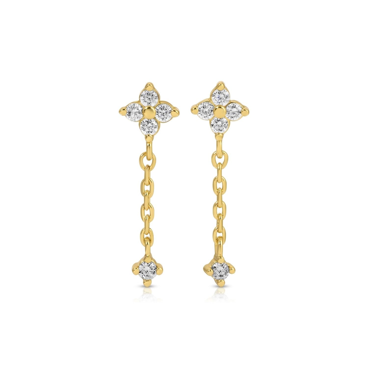 Delicate Drop Earrings - Splendid Iris