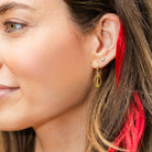 Fleur Studs on Velvet Tag - Splendid Iris