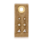Everyday Brilliance: CZ Stud Earring Set of 3 - Splendid Iris