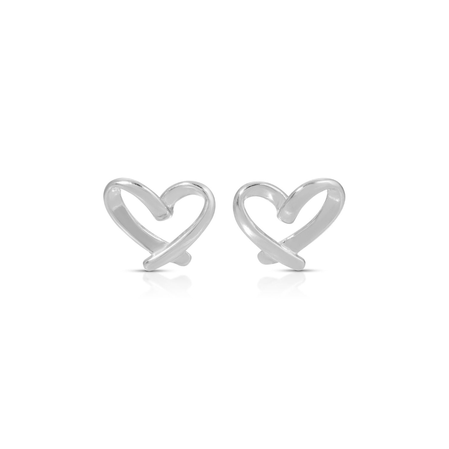 Free Form Heart Studs on Velvet Gift Tag - Splendid Iris