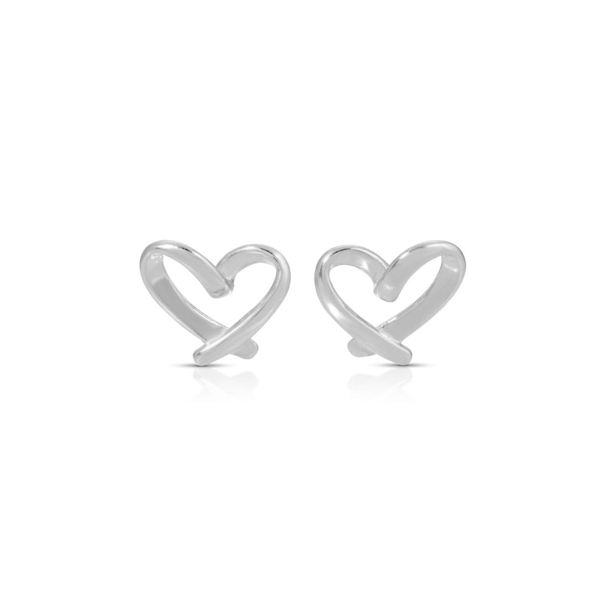 Free Form Heart Studs on Velvet Gift Tag - Splendid Iris