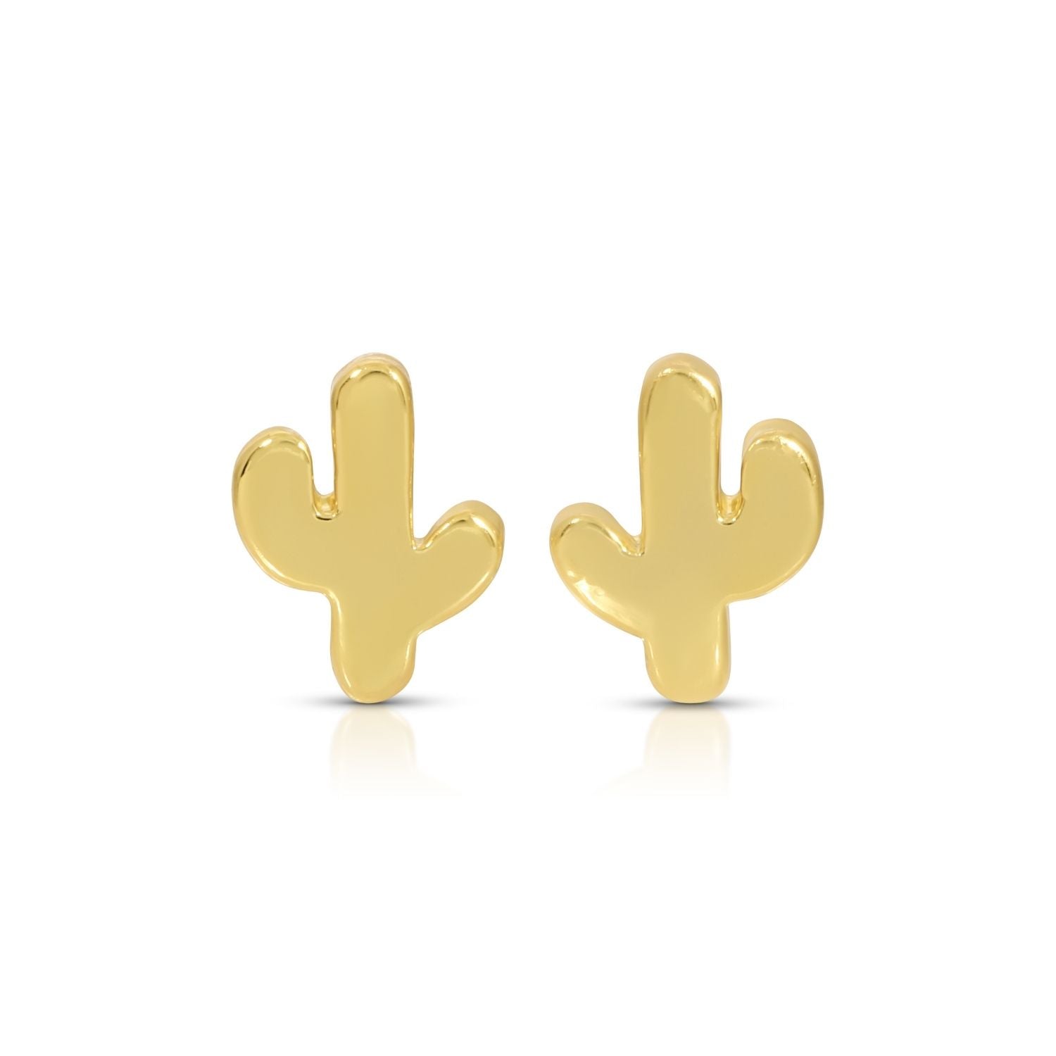 Simple Cactus Studs on Velvet Gift Tag - Splendid Iris