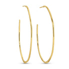 Large Textured Delicate Hoops - Splendid Iris