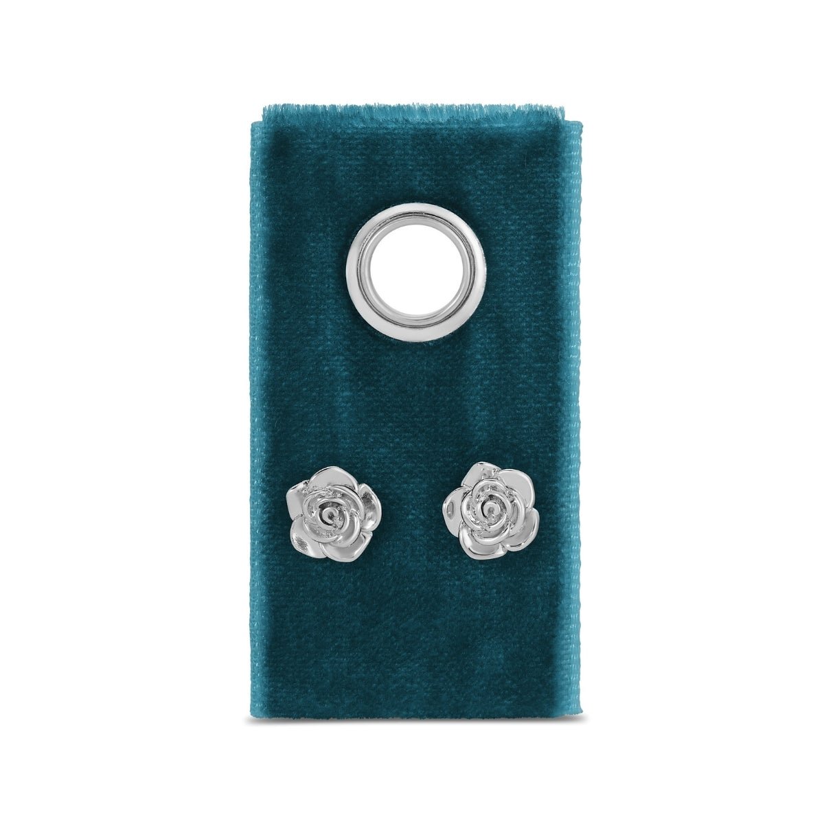 Rose Studs on Velvet Tag - Splendid Iris