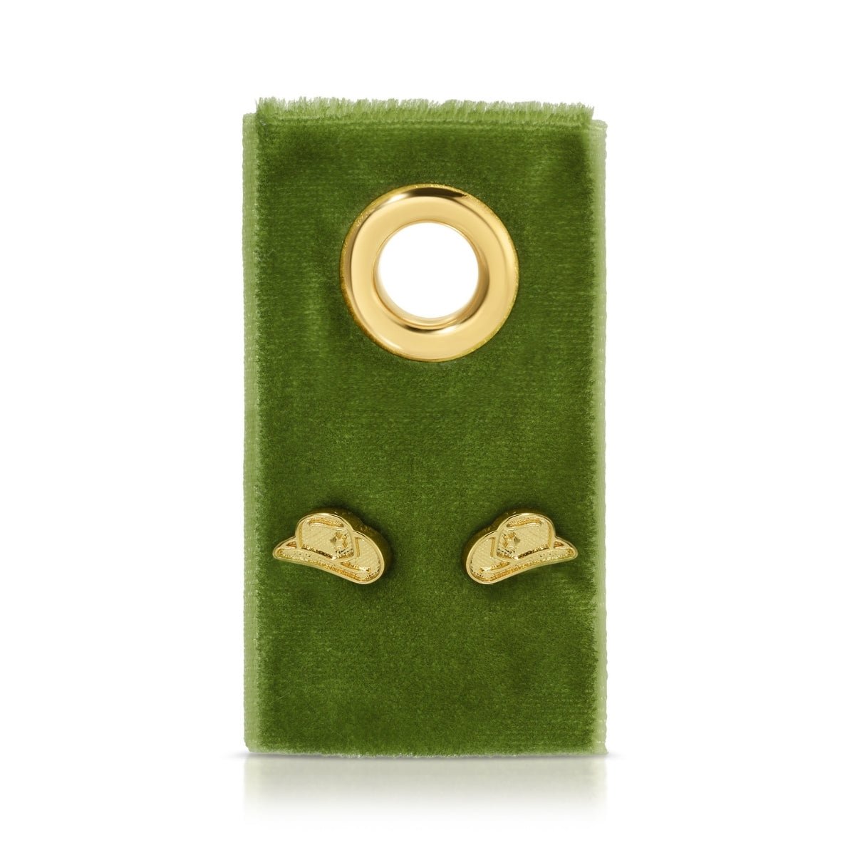 Cowgirl Hat Studs on Velvet Tag - Splendid Iris