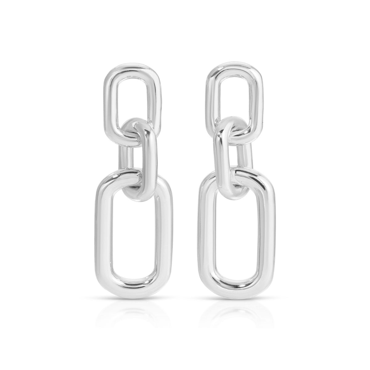 Long Link Stud Earrings - Splendid Iris