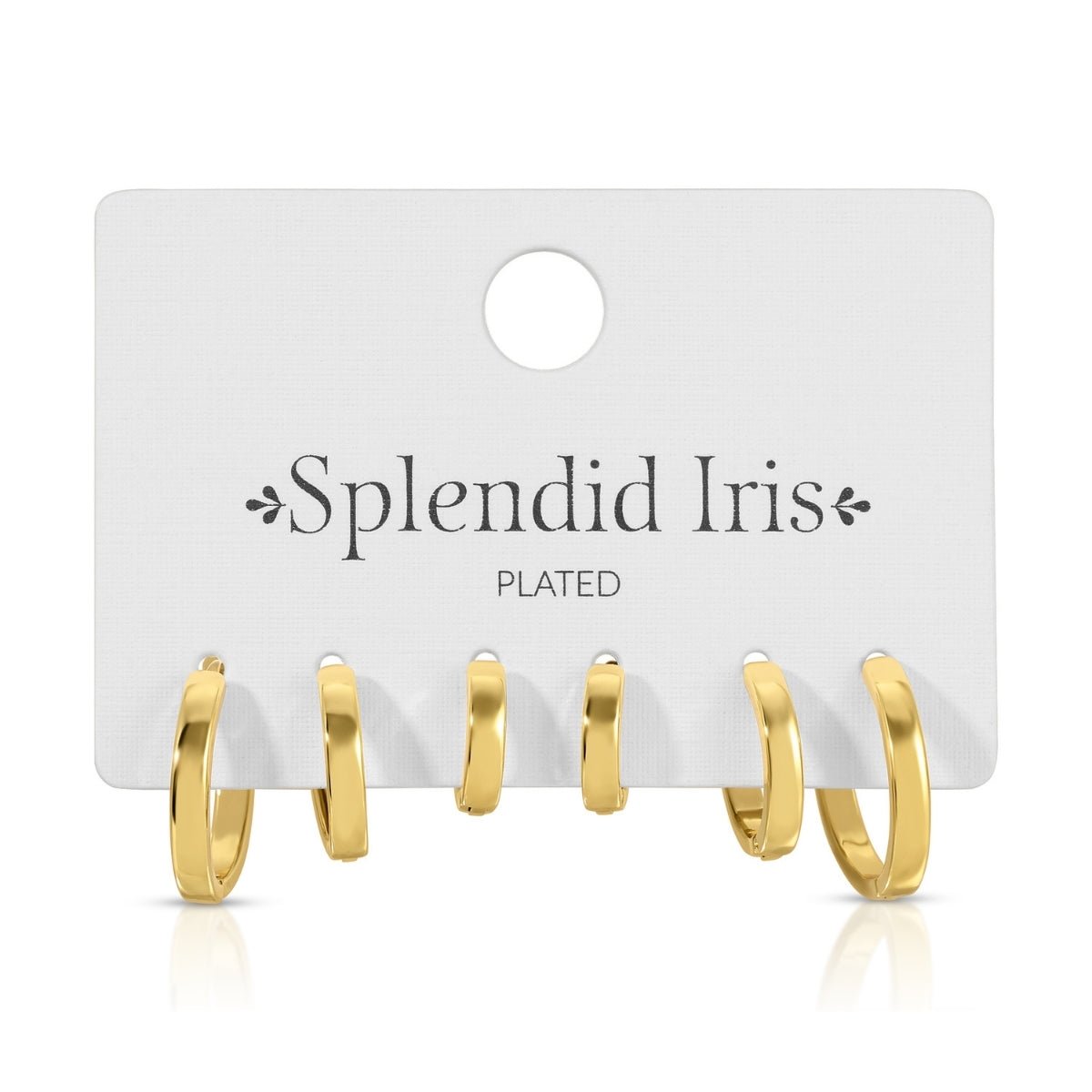 Set of 3 Huggies: Flat Basic Style - Splendid Iris