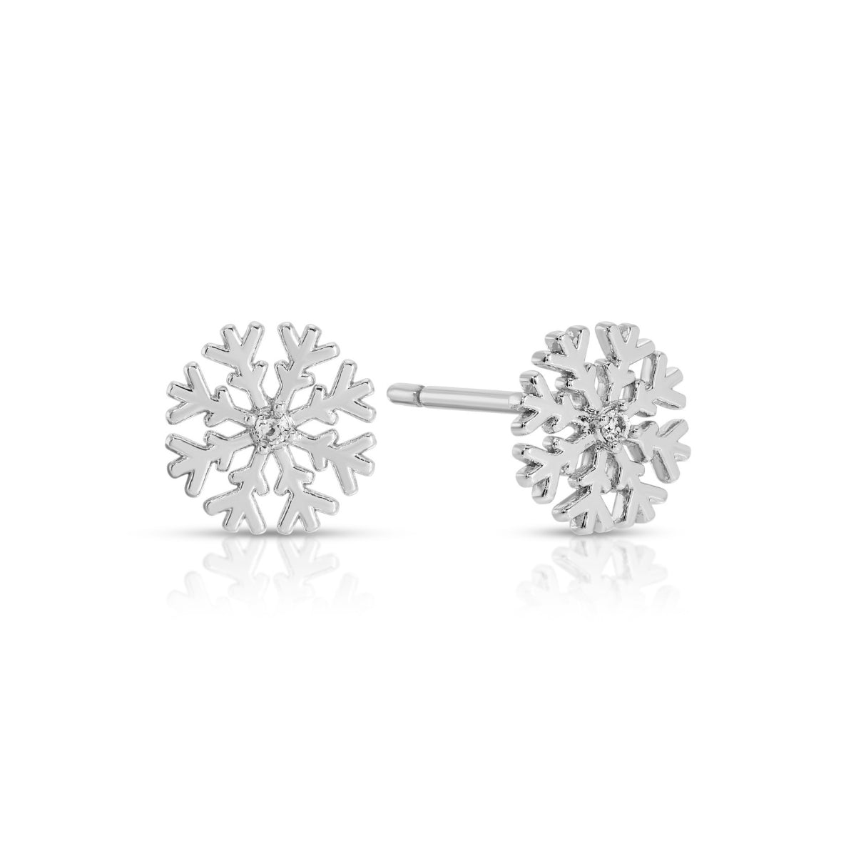 Snowflake Studs on Velvet Tag - Splendid Iris