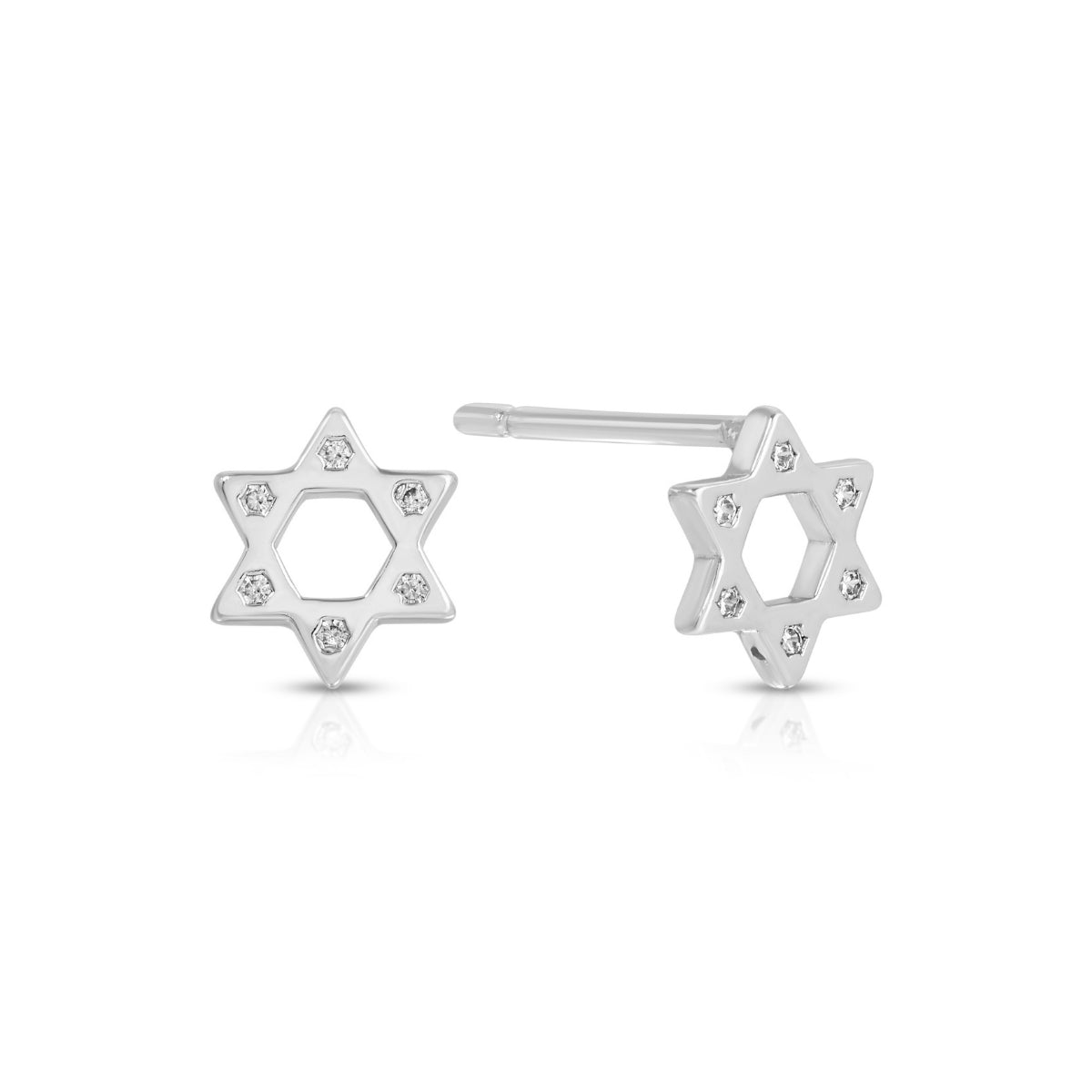 Star of David Stud Earrings on Velvet Tag - Splendid Iris