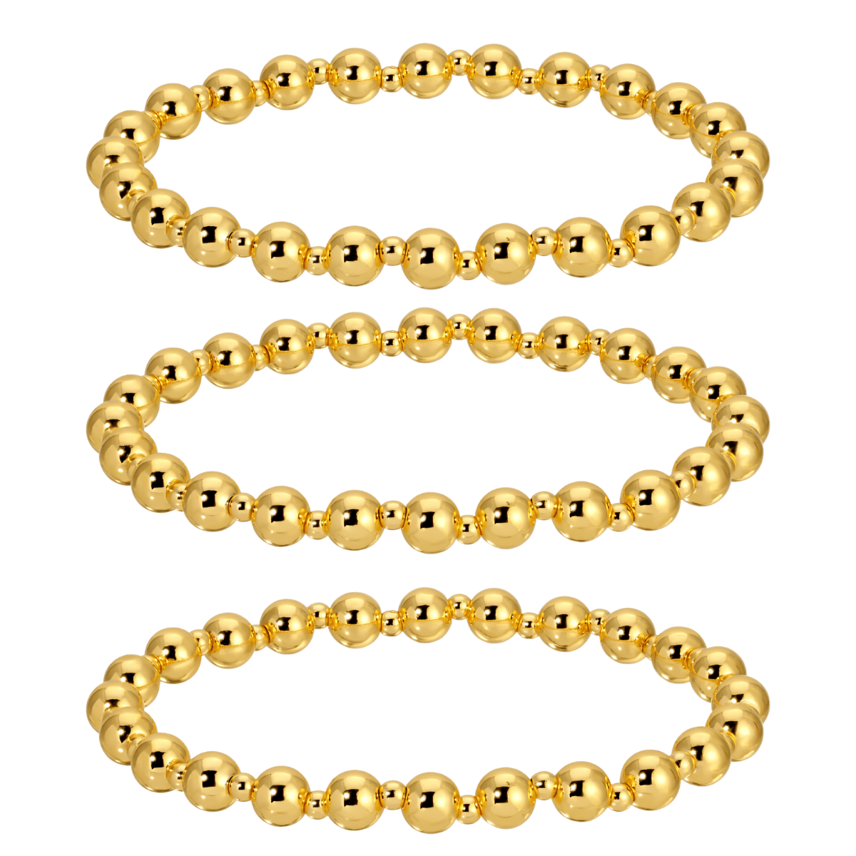 Timeless Beaded Bracelet Trio - Splendid Iris