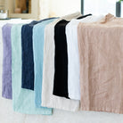 Linen Wide Cropped Pants - Splendid Iris
