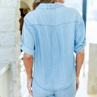 Lyocell Camp Shirt - Splendid Iris