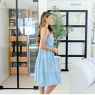 Lyocell Tiered Spaghetti Strap Dress - Splendid Iris