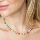 Vibrant Stone Statement Necklace - Splendid Iris