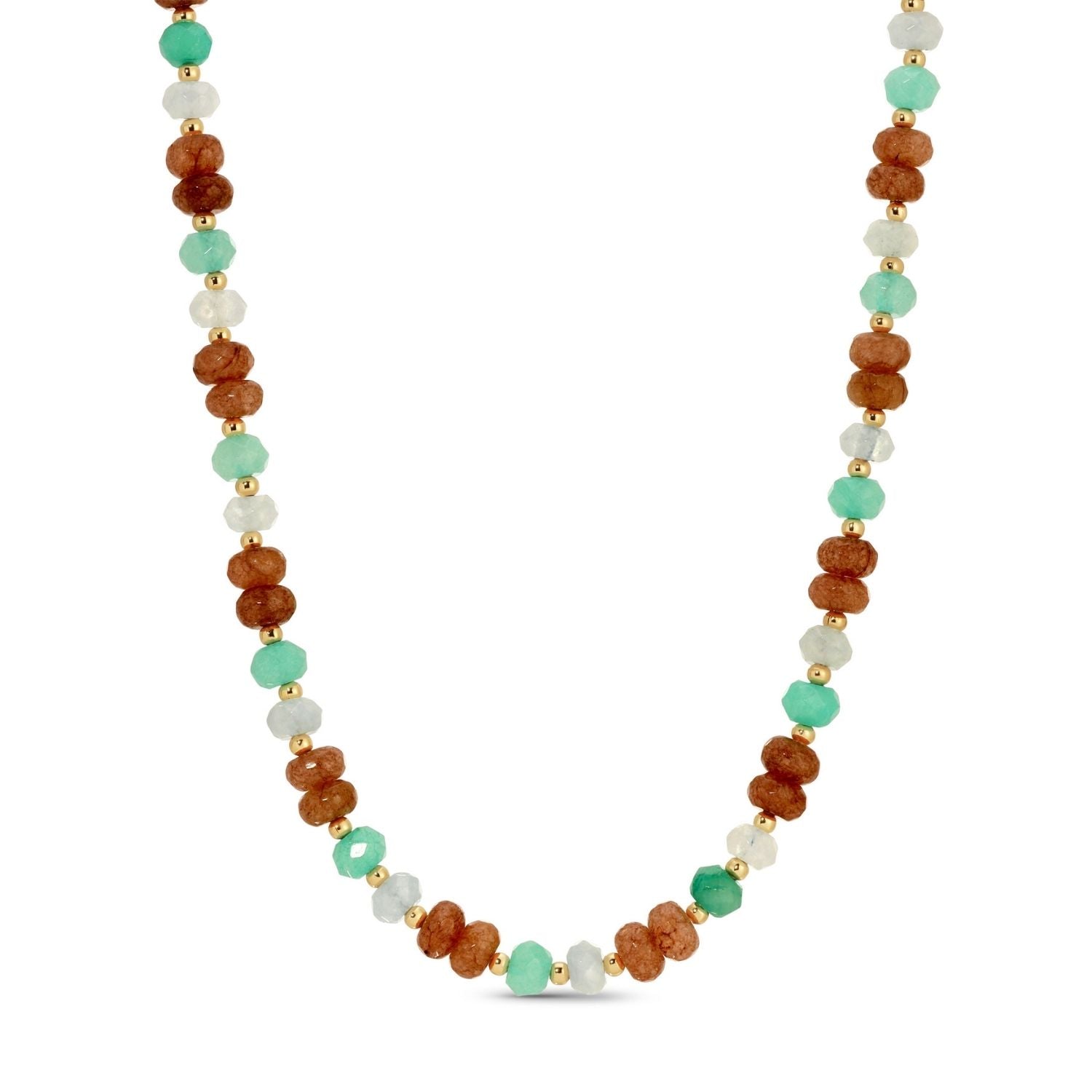 Vibrant Stone Statement Necklace - Splendid Iris