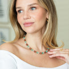 Vibrant Stone Statement Necklace - Splendid Iris