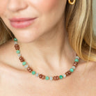 Vibrant Stone Statement Necklace - Splendid Iris