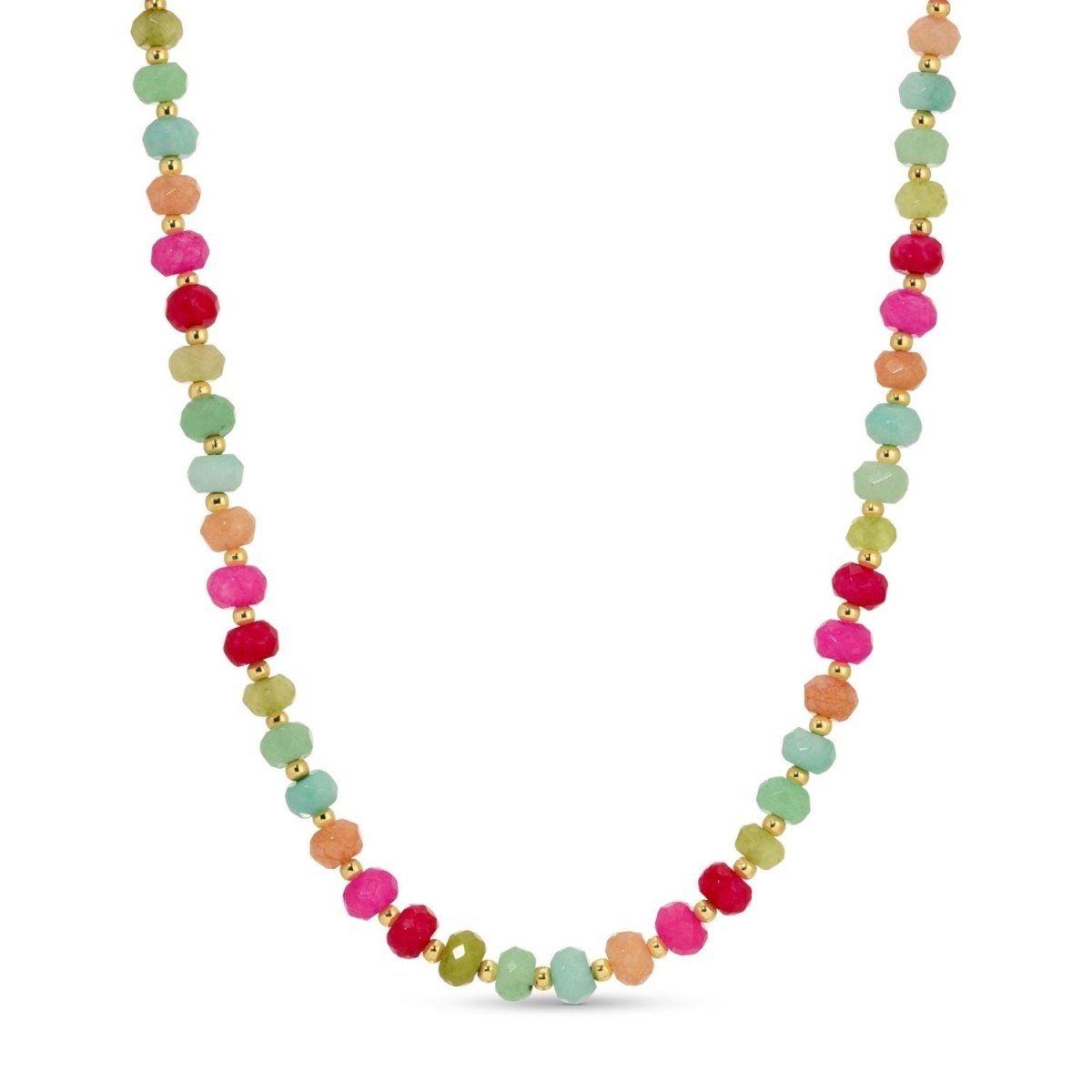 Vibrant Stone Statement Necklace - Splendid Iris