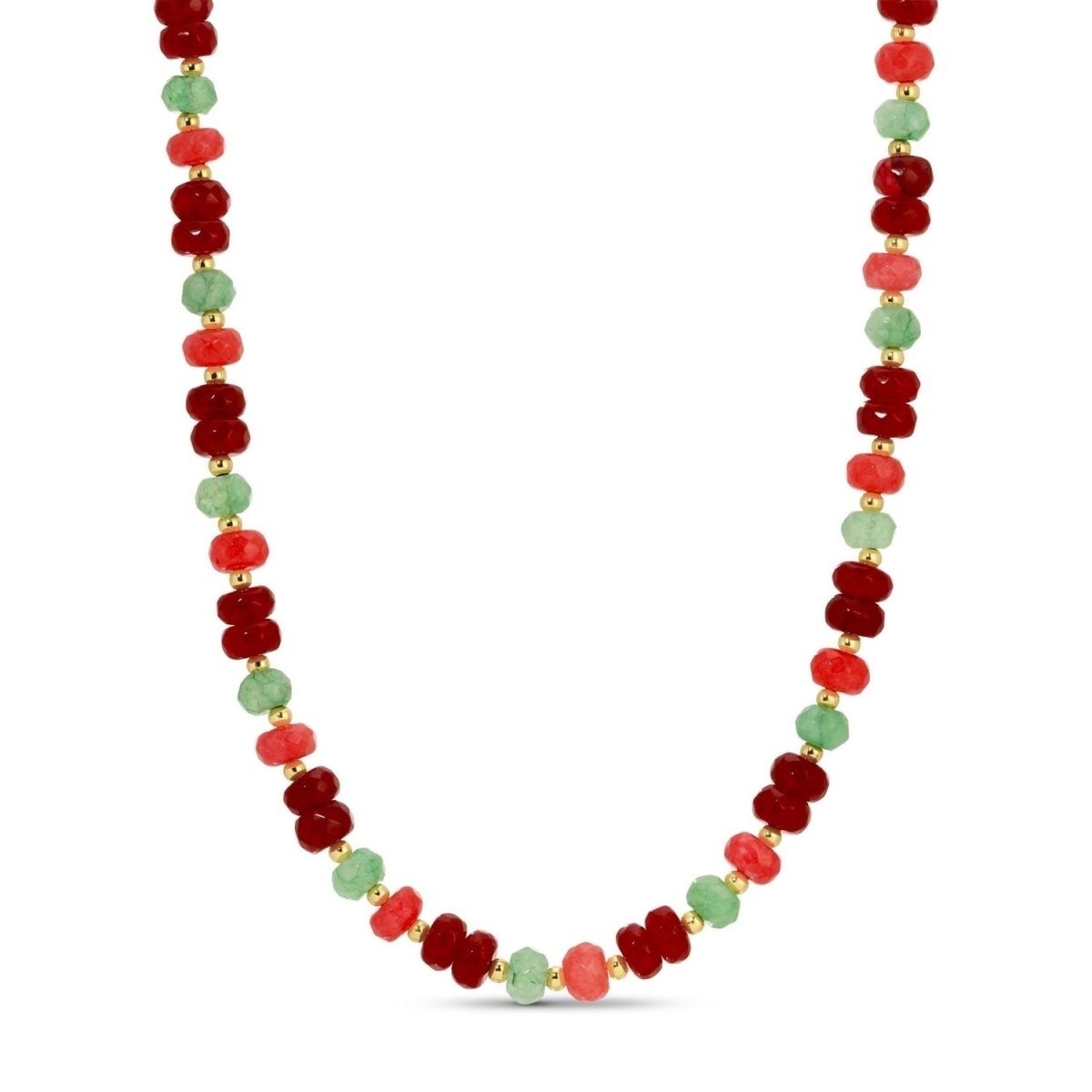 Vibrant Stone Statement Necklace - Splendid Iris