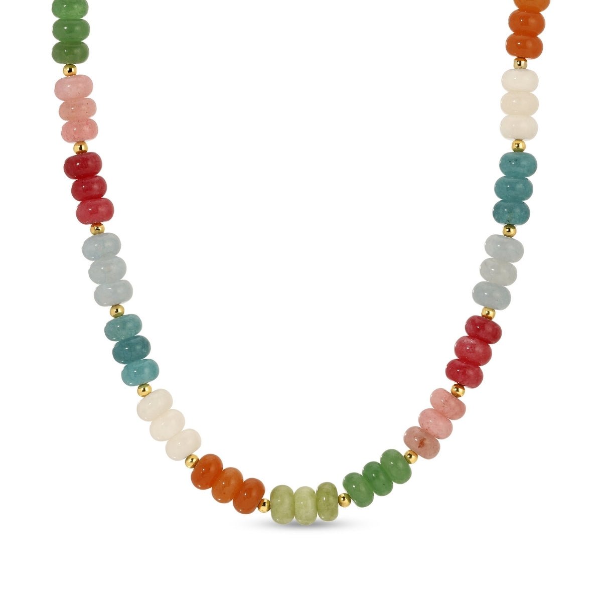 Vibrant Stone Statement Necklace - Splendid Iris