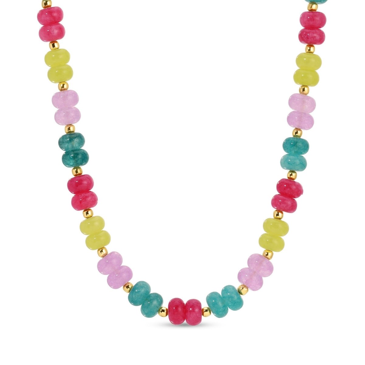 Vibrant Stone Statement Necklace - Splendid Iris