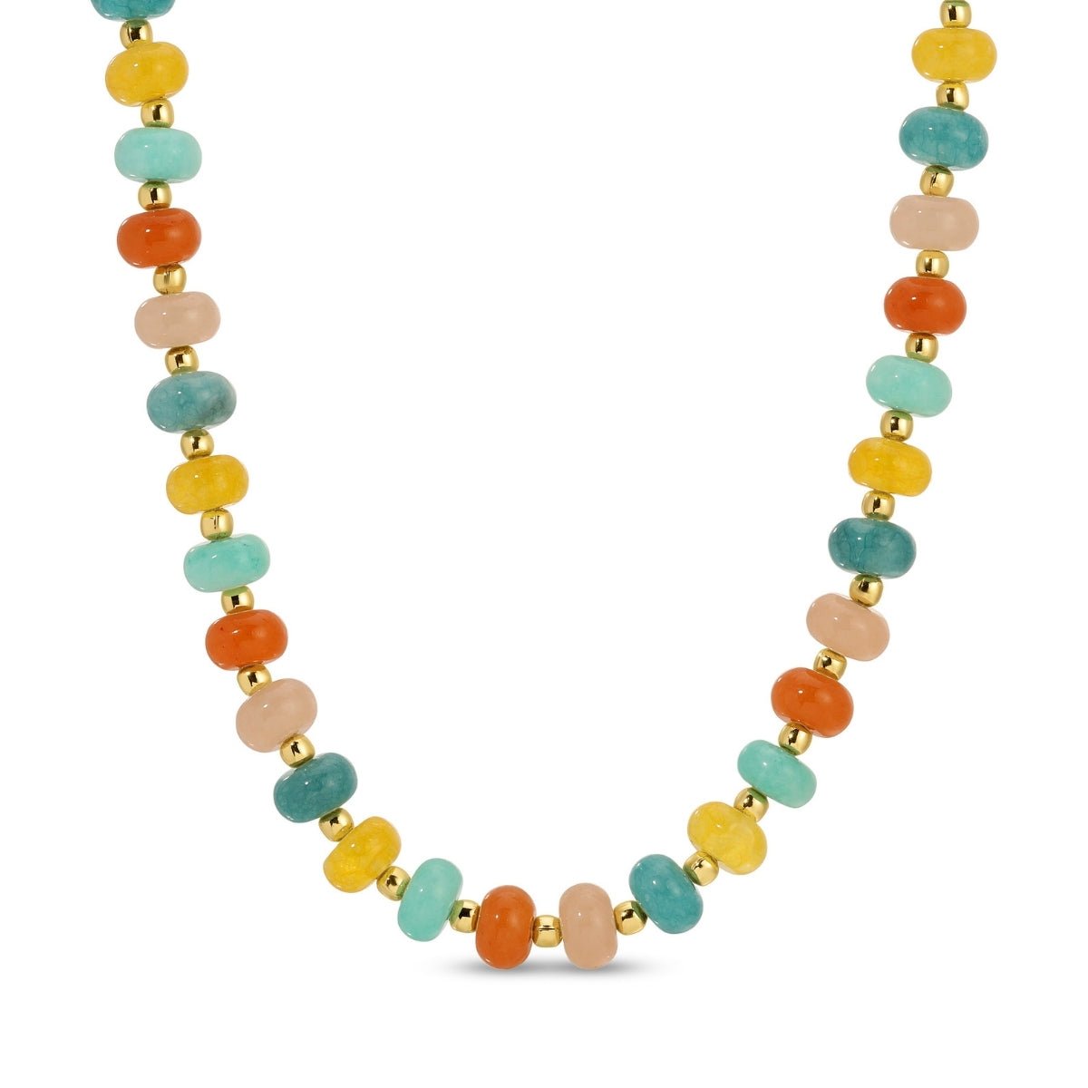 Vibrant Stone Statement Necklace - Splendid Iris