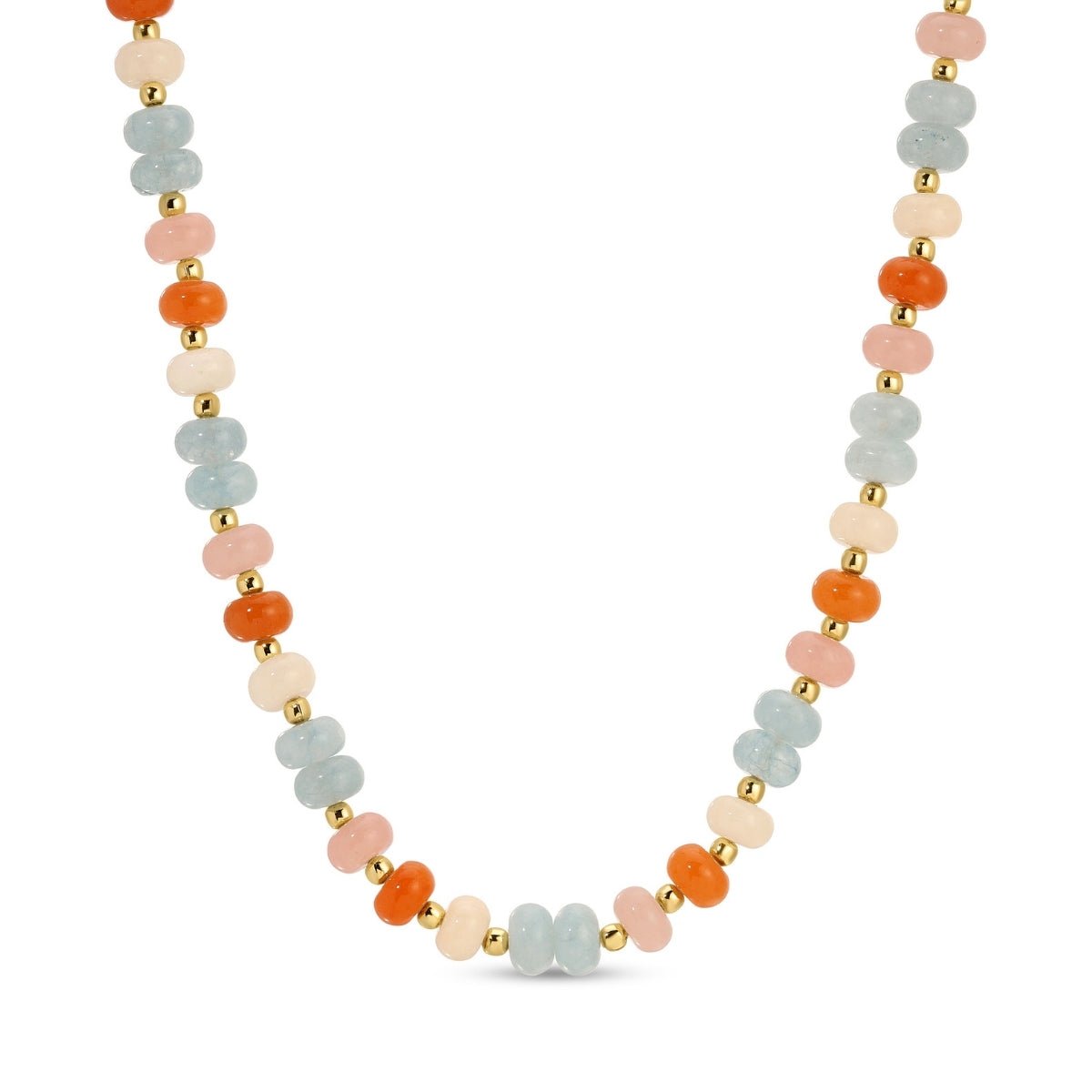 Vibrant Stone Statement Necklace - Splendid Iris