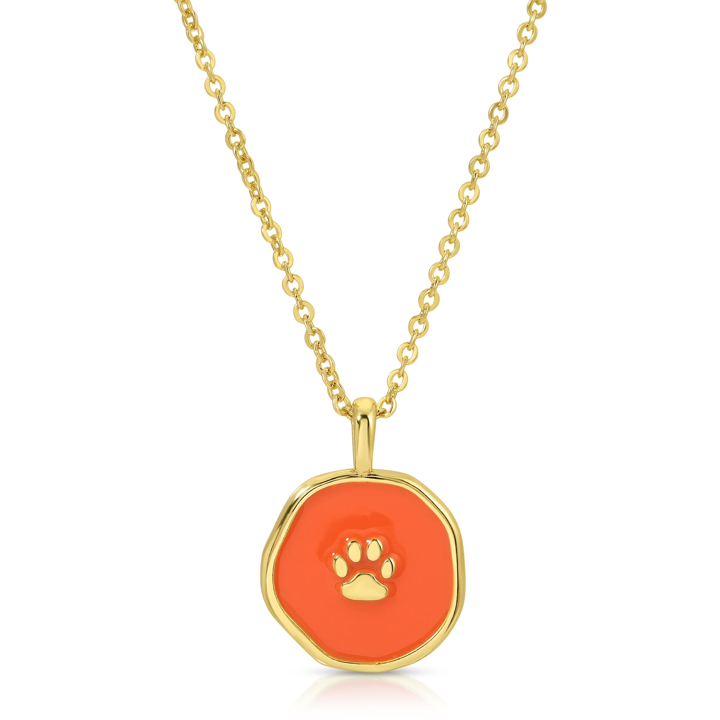Paw Print Necklace - Splendid Iris