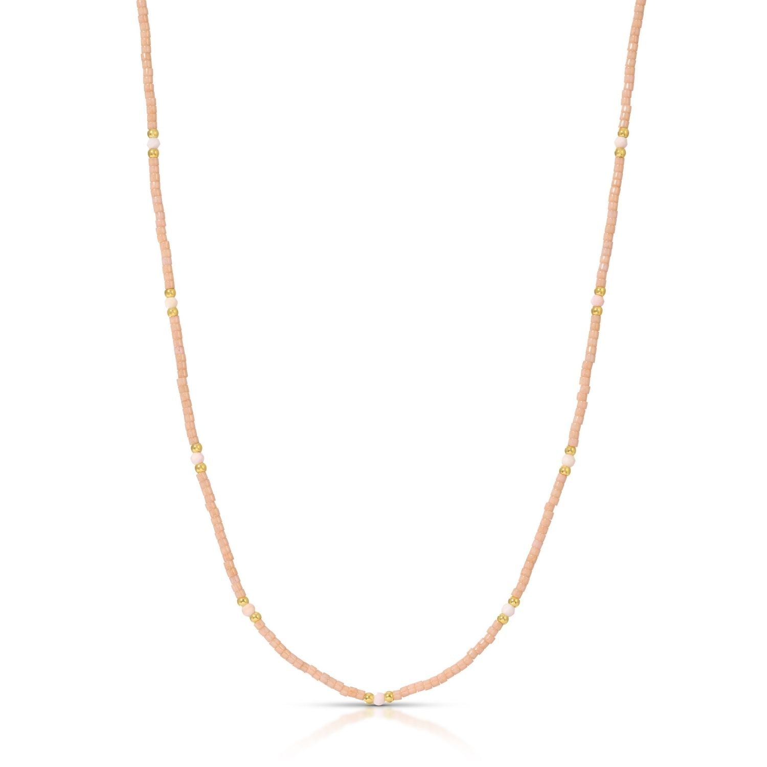 Stone Accented Miyuki Delica Necklaces - Splendid Iris