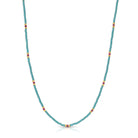 Stone Accented Miyuki Delica Necklaces - Splendid Iris