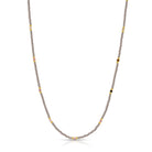 Stone Accented Miyuki Delica Necklaces - Splendid Iris