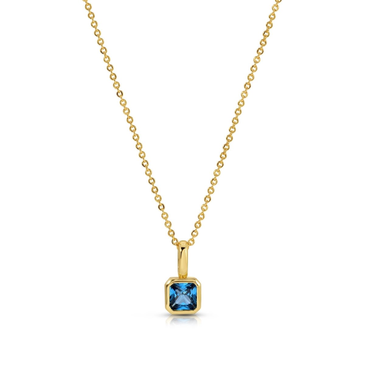 Birthstone Solitaire Necklace - Splendid Iris