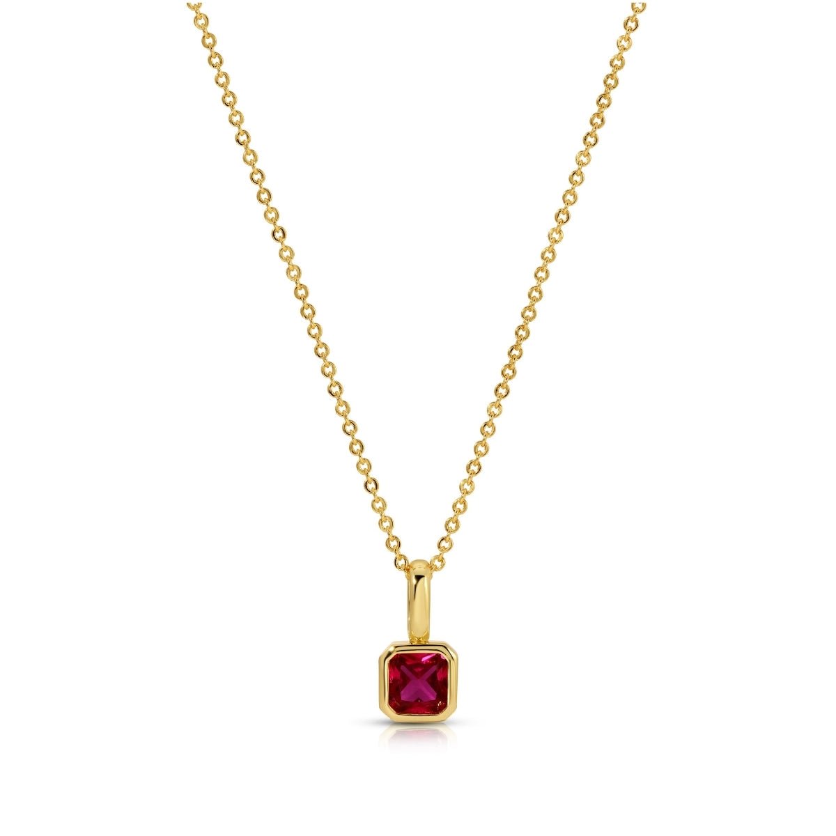 Birthstone Solitaire Necklace - Splendid Iris