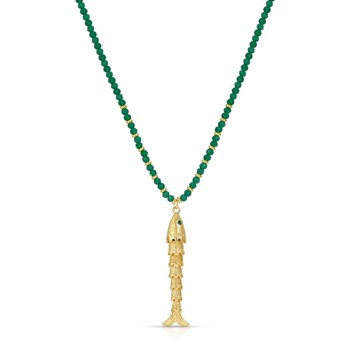 Rising Tide Fish Pendant Necklace - Splendid Iris