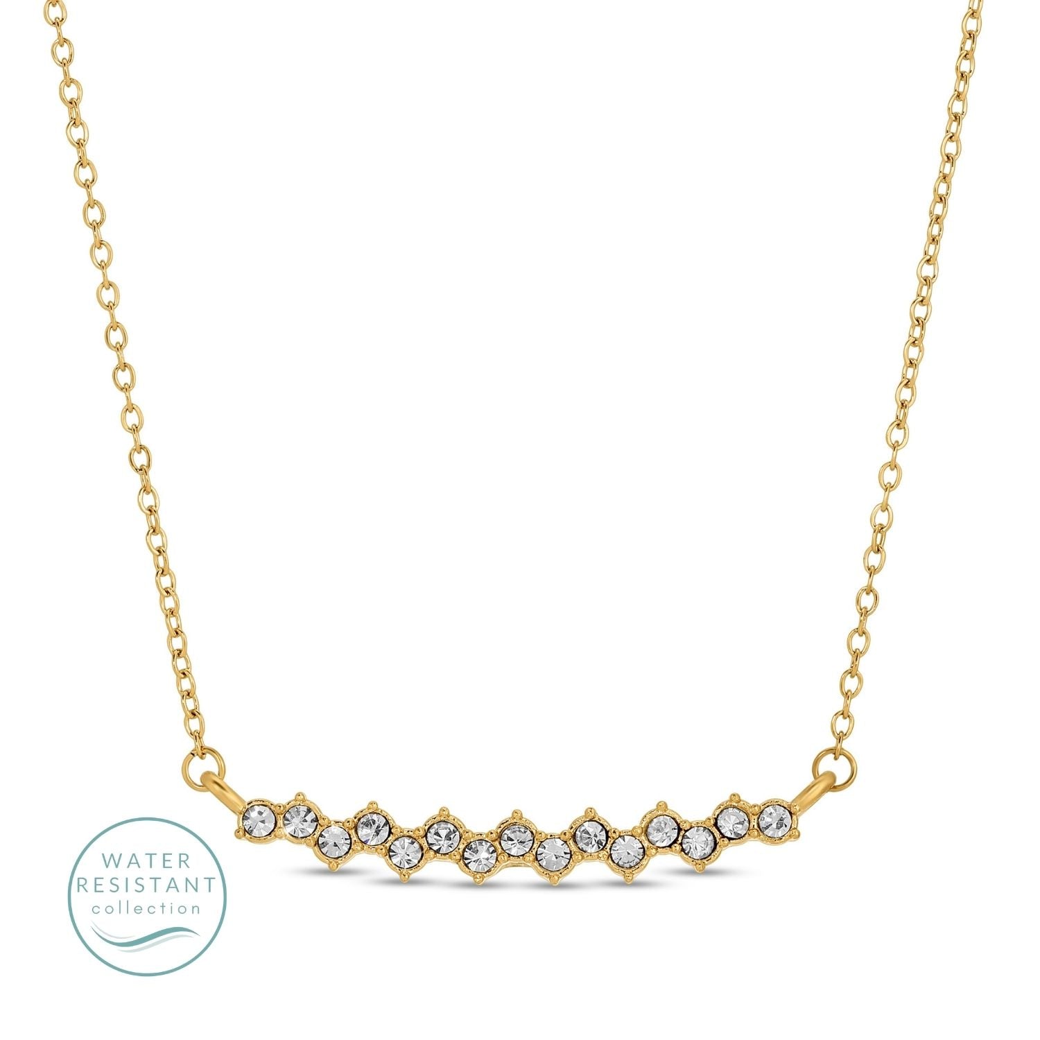 Cubic Zirconia Water Resistant Necklace - Splendid Iris