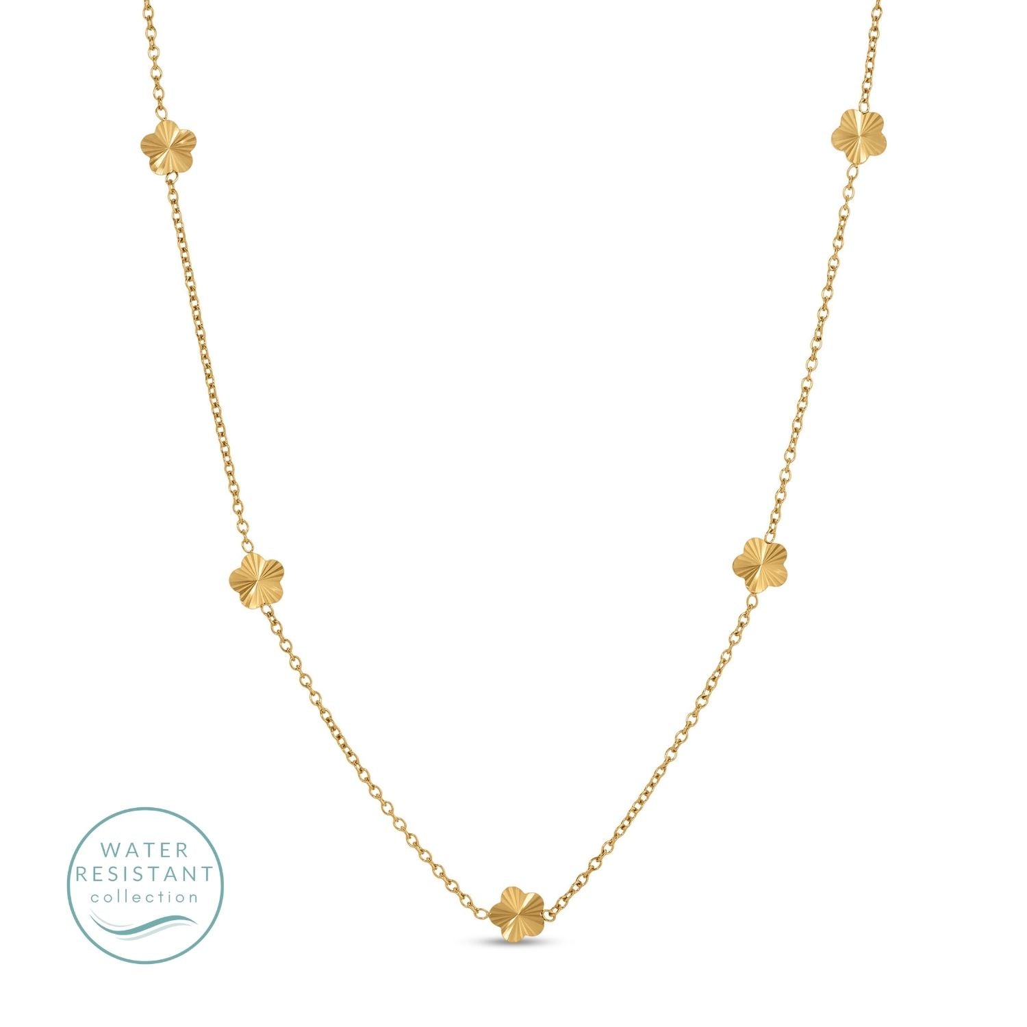 Delicate Fleurs Water Resistant Necklace - Splendid Iris