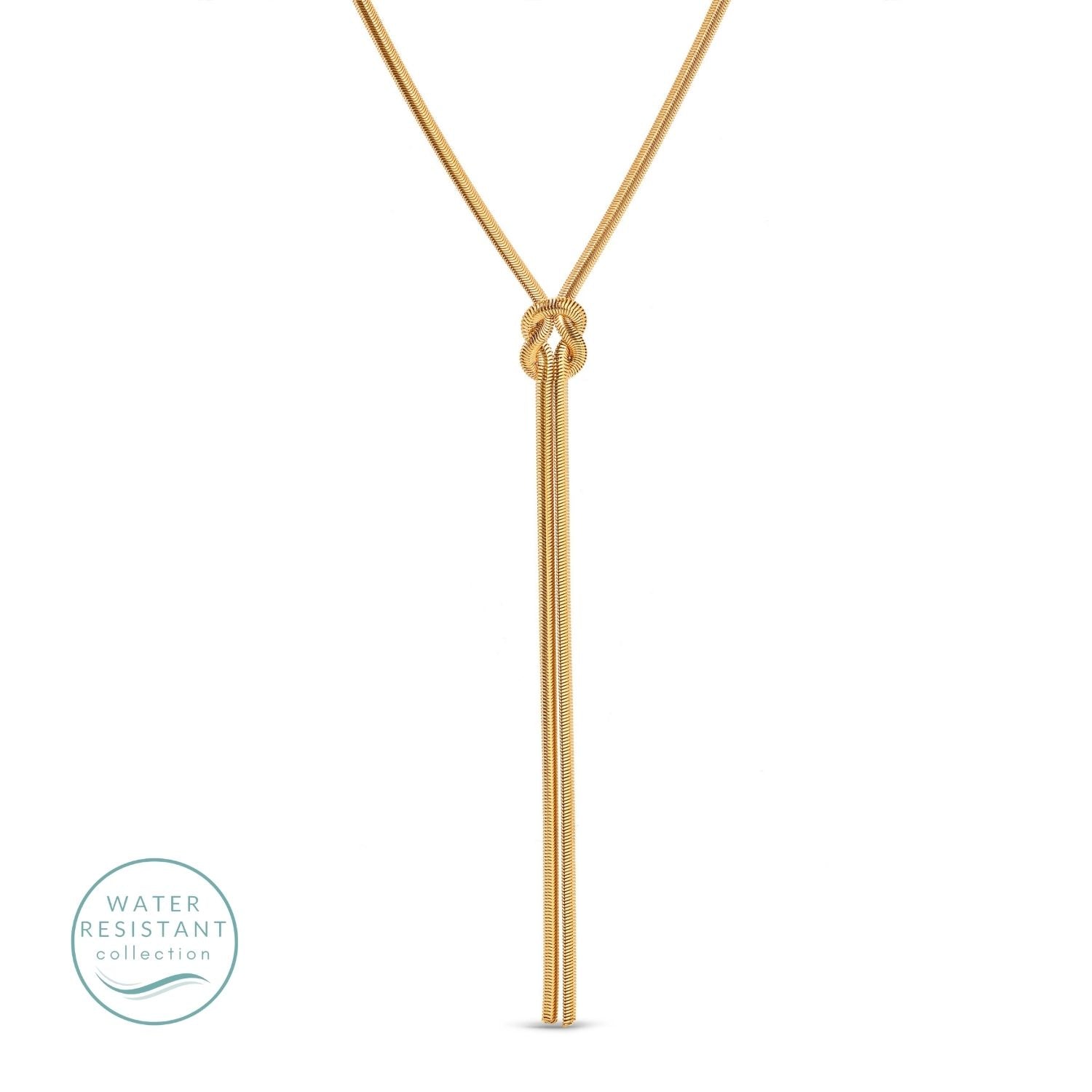 Lariat Flex Chain Necklace - Water Resistant - Splendid Iris