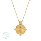 Vintage Vibe Cross Pendant - Water Resistant - Splendid Iris